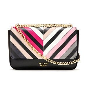 Multicolor Chevron Bond Street Shoulder Bag